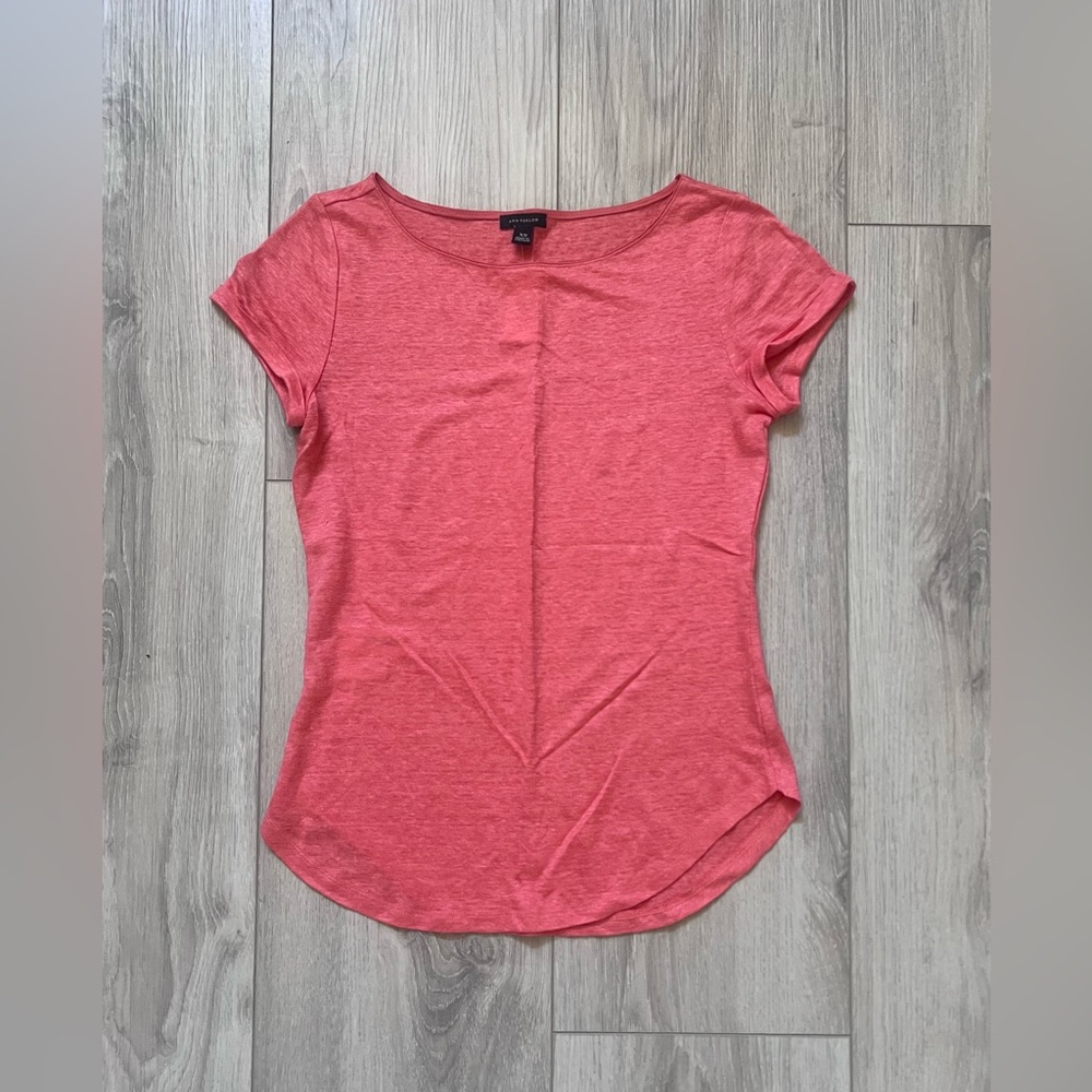 (NWT) Ann Taylor Linen T-shirt, XS